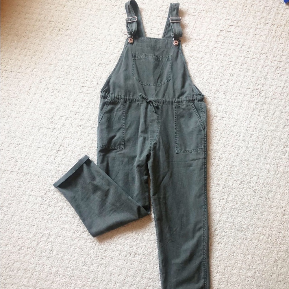 Abercrombie Girls Mid-Rise Twill Overalls